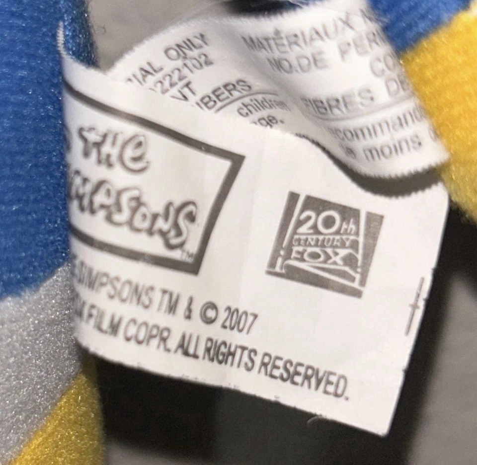 Peluche Homer Simpson 30”/arado MR 14”/bolos Homer 16,5 Nanco peluche usado Foto 4 de 4