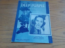Deep Purple Peter Derose Mitchell Parish 1939 Robbins Music