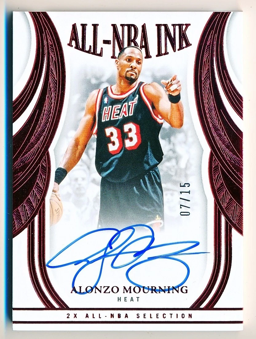 Panini Alonzo Mourning Basketball Sports Trading Cards