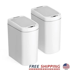 2 Gallon Motion Sensor Trash Can Touchless Lid Water Resistant Waste Bin New