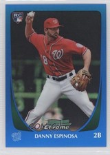 2011 Bowman Chrome Blue Refractor 41/150 Danny Espinosa #205 0g4