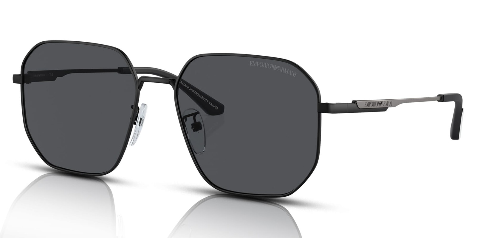 Emporio Armani Man Sunglass EA2154D - Frame color: Matte Black, Lens color: Dark Grey - Image 4