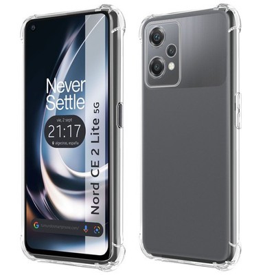 Hülle Silikon Stoßfest Transparent für Oneplus Nord CE 2 Lite 5G