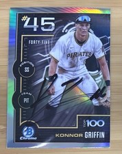 Konnor Griffin Signed Auto IP 2025 Bowman Chrome Scouts Top 100 Prospect Rookie