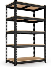 Storage Shelves Garage Shelving 5 Tier Heavy Duty Metal Shelving 2000LBS