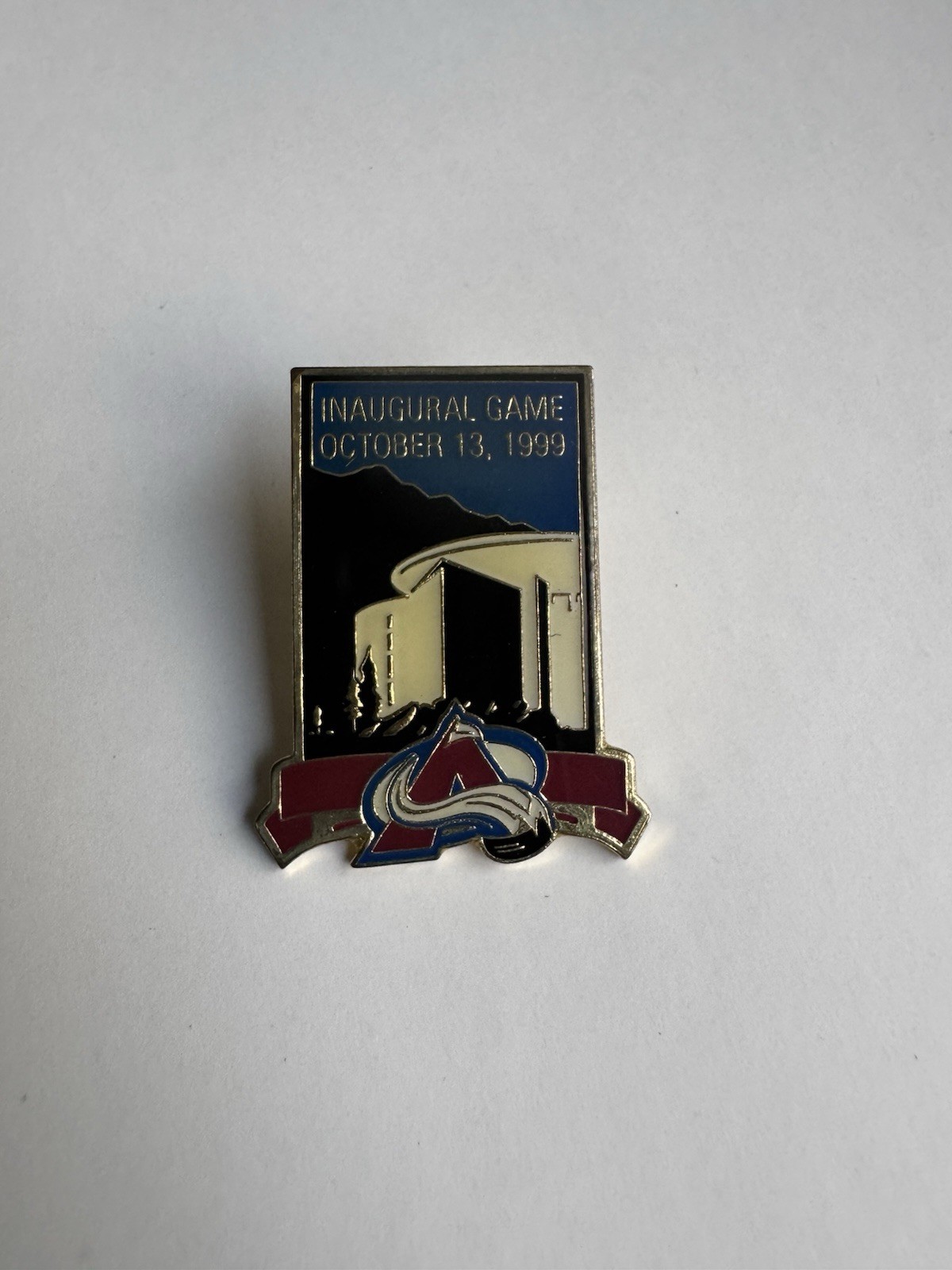Colorado Avalanche Pepsi Center Inaugural Game Pin 1999
