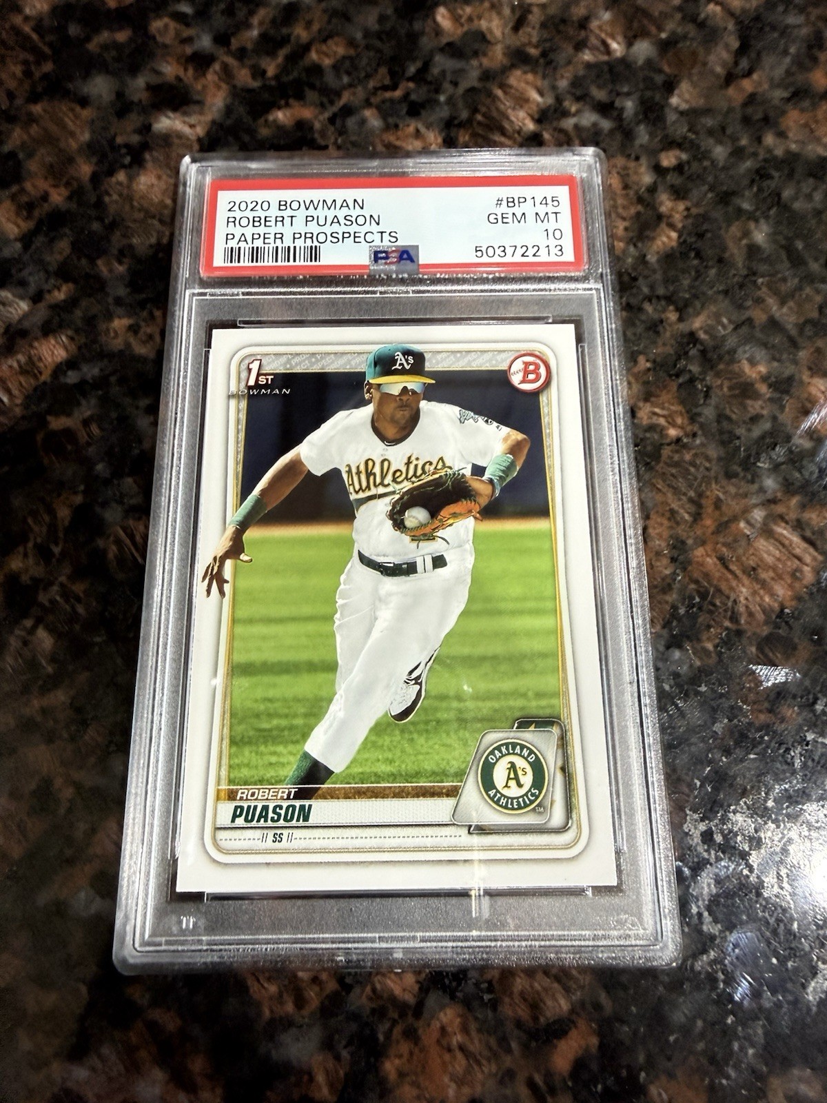 2020 Bowman Prospects Robert Puason Gem Mint 10