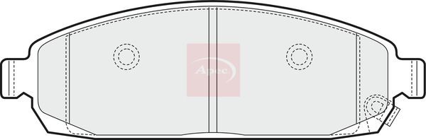 Brake Pad Set For Disc Brake Front For Akebono System Fits Jeep APEC PAD1465