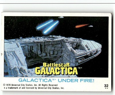 1978 Topps Battlestar Galactica #32 Galactica Under Fire!