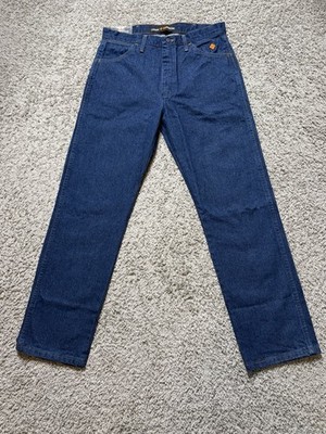 New Wrangler 13 Original FR Jeans Mens Size 34x33 Flame Resistant FR13MWZ Cat 2