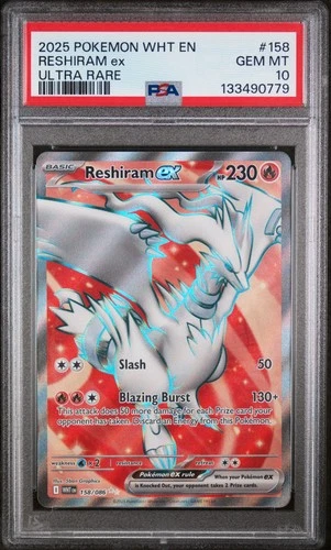Reshiram ex 158/086 - Sv: White Flare Holo (PSA 10)