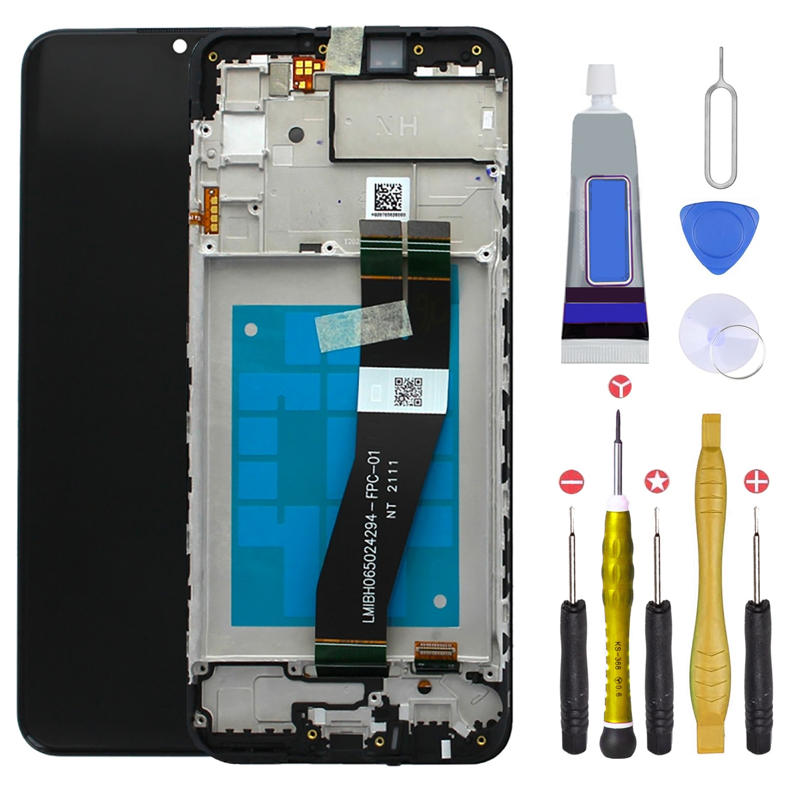 Écran Samsung A02S Cassé Solution de Remplacement Complète avec Outils - 3