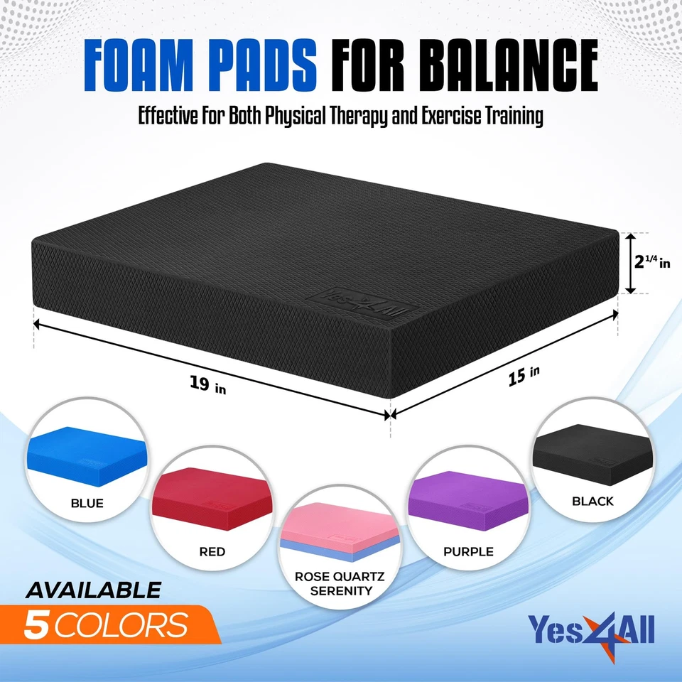 Extra Large Balance Pad Foam Cushion for Yoga Strength Training and Comfort - Image 2 of 4