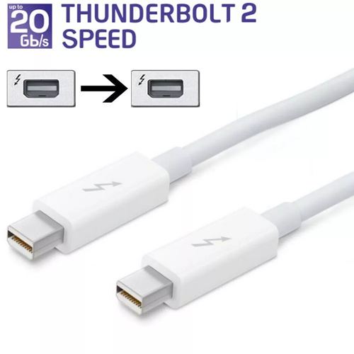 Apple Thunderbolt 2 Kabel Cable 2m Weiß A1410 Für iMac MacBook - Afbeelding 6 van 10