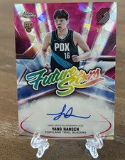Marketplace image: *1/1* YANG HANSEN - 25-26 Topps Chrome Update Sapphire Future Stars Padparadscha