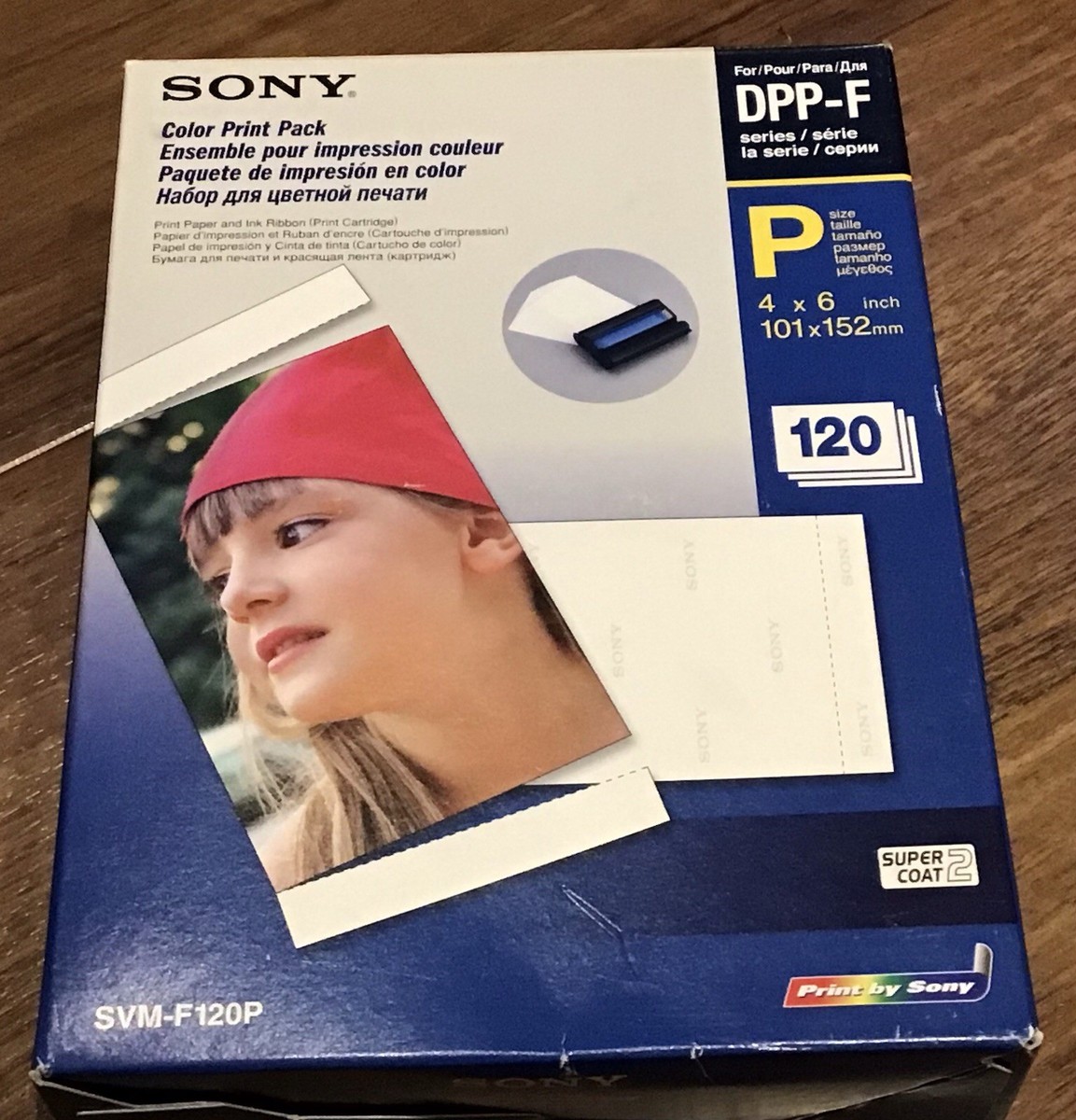 SONY SVM-F120P Color Print Partial Pack - X1 Cartridge X80 P-Size