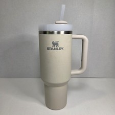 Stanley Quencher H2.0 FlowState 40 oz Tumbler Mug - Cream Beige Tan - Light Use