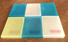 6 Nintendo NES Clear Hard Plastic Game Cartridge Cases Clamshell