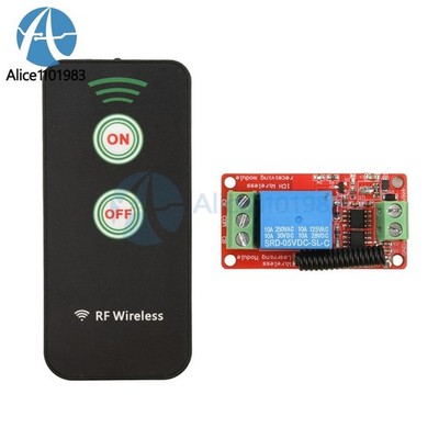 DC 5V 12V 24V   Remote Control Receiver Switch Relay Module 1CH 433MHz #xh