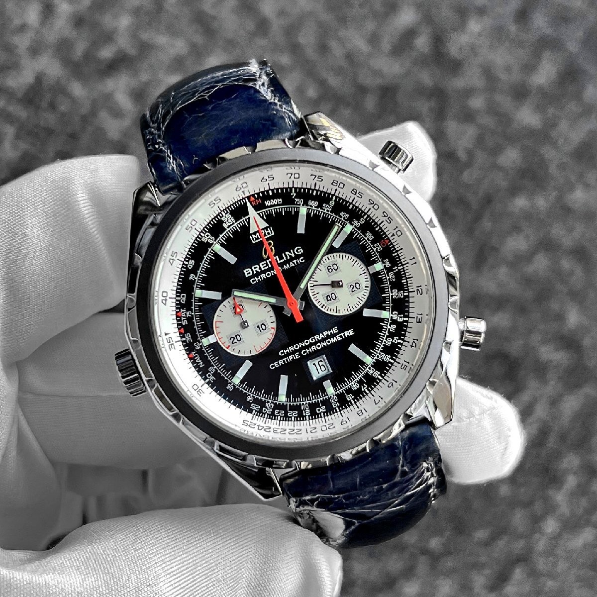 BREITLING Watch Navitimer Chronomatic A41360 Rare… - image 1