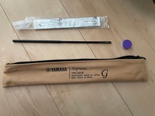 Yamaha YRS-301II Soprano Recorder with Case, Cleaning Rod, Instructions, Used AA
