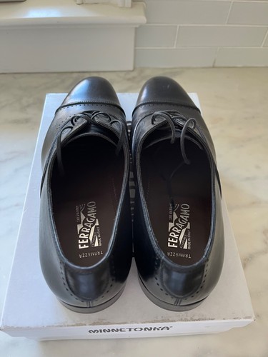 Salvatore Ferragamo Tramezza Oxford Black Shoes