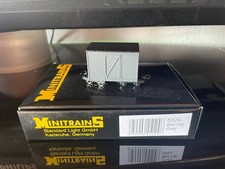 Minitrains 5142 H0e  4-achsiger geschlossener Güterwagen grau TOP + OVP