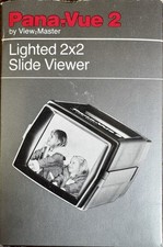 Vintage Pana-Vue 2 Lighted Handheld 2 x 2 35mm Slide Viewer in Original Box
