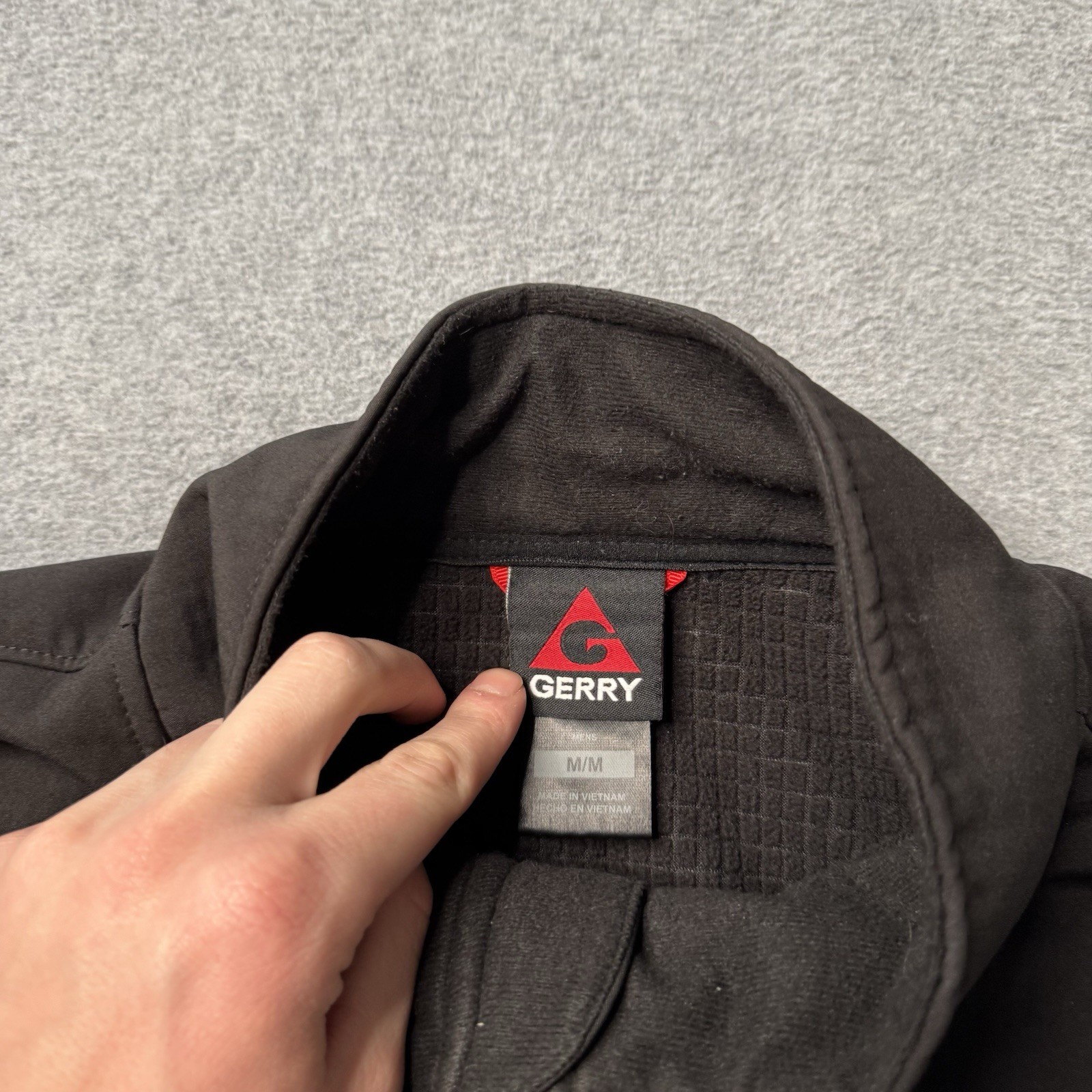 Gerry Jacket Mens Medium Black Softshell Microgri… - image 8