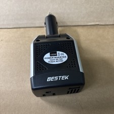 150W Car Power Inverter, 12V DC to 110V AC Vehicles Converter with USB black