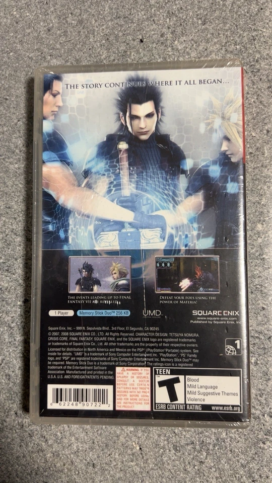 Crisis Core: Final Fantasy VII Greatest Hits PSP Precintado Nuevo Foto 2 de 2