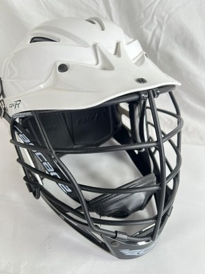 Cascade CPV-R Lacrosse Helmet Boys Large White Full Face Mask PLL USA Adjustable
