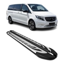 Trittbretter Seitenschweller für Mercedes Klasse W447 L3 2014-2025 Alu Schwarz