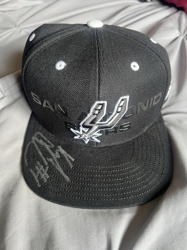 Kyle Anderson Autographed Draft Hat Spurs
