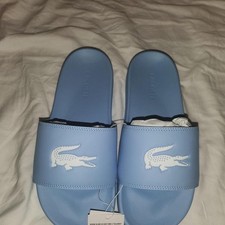 Lacoste Men's Blue Slides