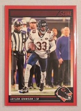 Jaylon Johnson #50 2024 Panini Score Football Red Parallel Chicago Bears