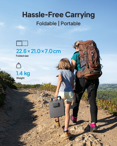 BLUETTI PV60F 60W Foldable Solar Panel Off-grid Mono for Camping, Outdoor Trip - Picture 4 of 14