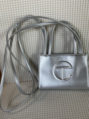 Telfar Small Grey Shopping Bag Telfar Small Grey Shopping Bag