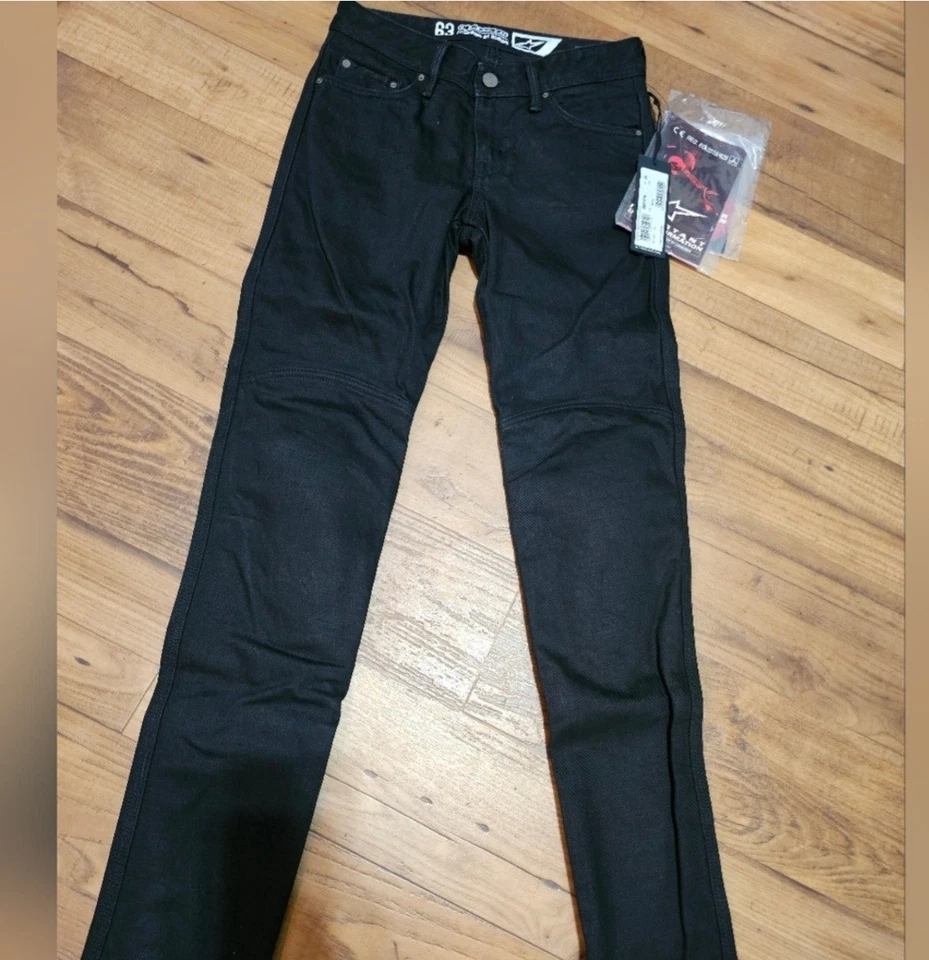 Pantalones de moto Alpinestars V2 Daisy negros para mujer talla 26 Foto 2 de 4