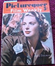 BRITISH INVASION! INGRID BERGMAN cover  PG (4/12/41) movies  Stanwyck  Wizard Oz