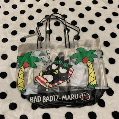 NWT From Japan Sanrio Bad Badtz-Maru 1997 Plastic Tote Bag **see description**
