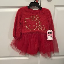 Hello Kitty Tutu Dress Size 2T Color Red