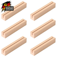 Holz-Kartenhalter für Tisch Menükarten Postkarten Hochzeiten Party Set à 6
