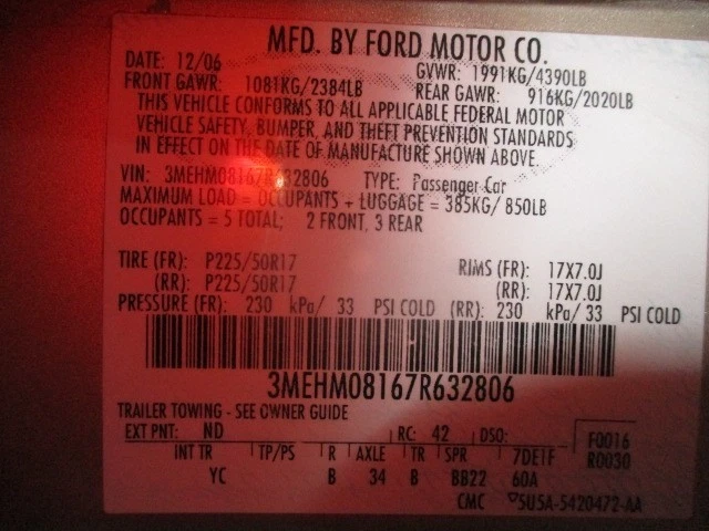 Used Front Left Door Window Regulator Front fits: 2007 Mercury Milan electric wi - Imagem 4 de 4