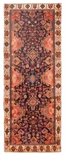 Vintage Hand-knotted Runner Rug 3'5" x 9'8" Traditional Oriental Wool Carpet