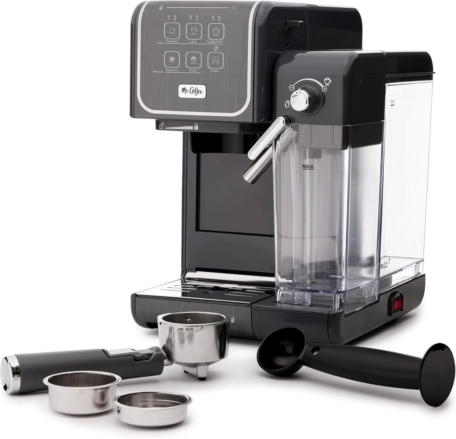 19-Bar One-Touch Espresso & Cappuccino Maker with Milk Frother