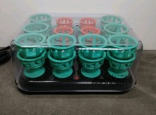 Vtg Clairol Lock N Roll Hot Hair Curlers Rollers Pageant 24 Spoolies Model BT-1