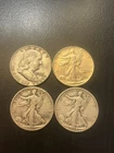 $2 Face 90% Silver (3) Walking Liberty Half Dollar (1) Franklin Half Dollar