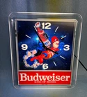 RARE MINTY VINTAGE 1990 BUDWEISER KING OF BEER BUD MAN LIGHT UP CLOCK SIGN AB