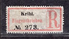 Kamerun Reko-Zettel Kribi Nr 273 rechts Einfeldt 100 Punkte